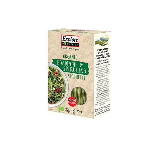 Edamame-spirulinaspagetti 200 g LUOMU