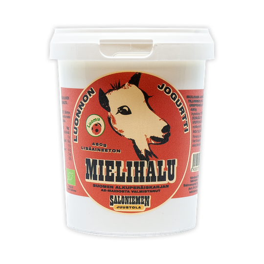 Mielihalu vuohen luomujogurtti 450g