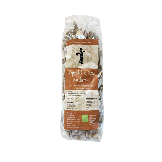 Maccheroni-pasta, luomu