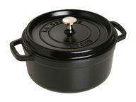 Staub pyöreä valurautapata 3,8 l, musta