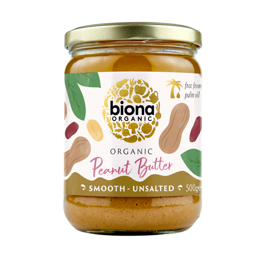 Maapähkinävoi, smooth, suolaton 500 g, Biona