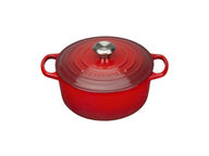 Le Creuset Round Casserole 24 cm, cerise shiny