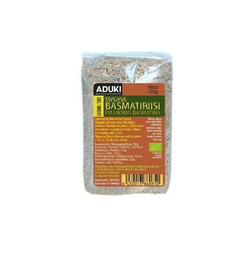 Basmatiriisi, täysjyvä 500 g, Aduki